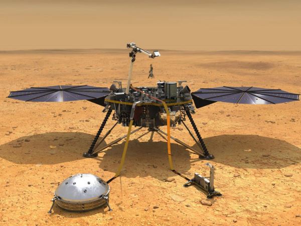 Марсианский зонд InSight рискует погибнуть из-за суровой погоды на Красной планете