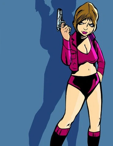 Художник показал, как девушка Мисти из GTA 3 выглядела бы в реальной жизни 